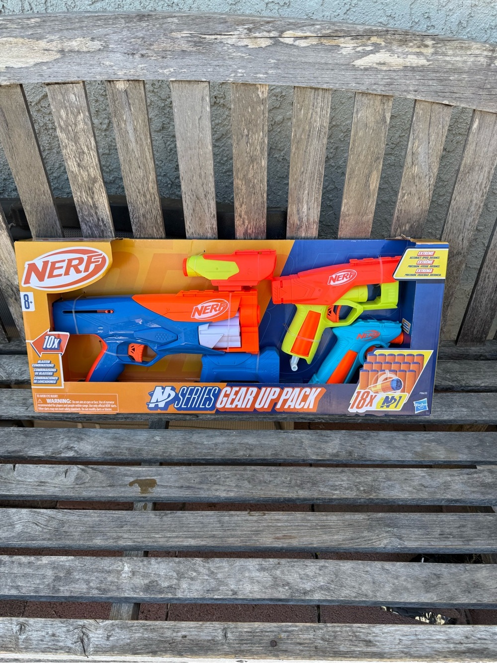 NERF N-Strike Series Gear Up Pack - Blue, Orange & Green Blasters